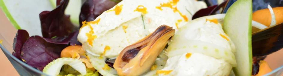 Zomerse mossel cocktail