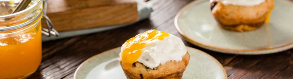 Scones met mandarijnenmarmelade