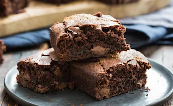 Chocoladeletterbrownies