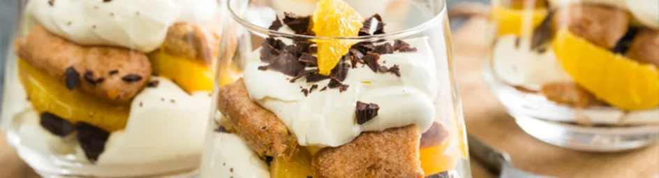 Messy tiramisu met mineola en chocolade