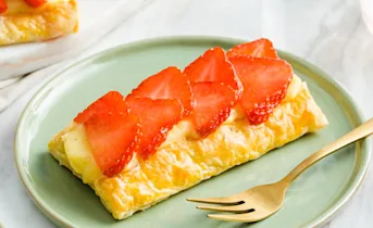 Aardbeientaartjes met vanilleroom