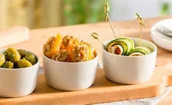 Abrikozen met geitenkaas