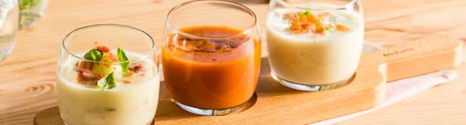 Meloensoepje met ham