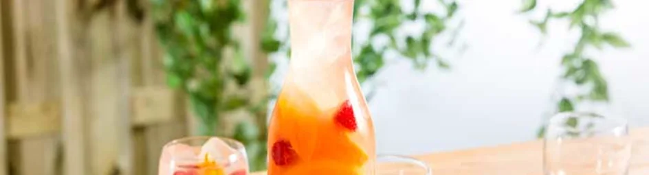 Pink dream: frambozen, aardbeiensap en sinaasappel