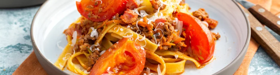 Pasta met homemade bolognesesaus