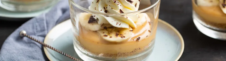 Banaan-toffee toetjes
