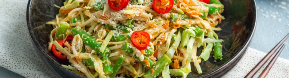 Kokos-boontjes salade