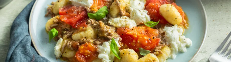 Gnocchi in tomaten-pesto saus