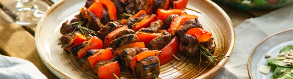 Ribeyespies met rozemarijn en paprika