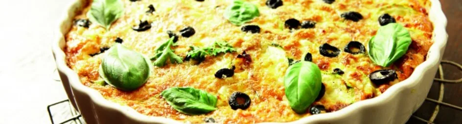 Ovenschotel van courgette en tomaat