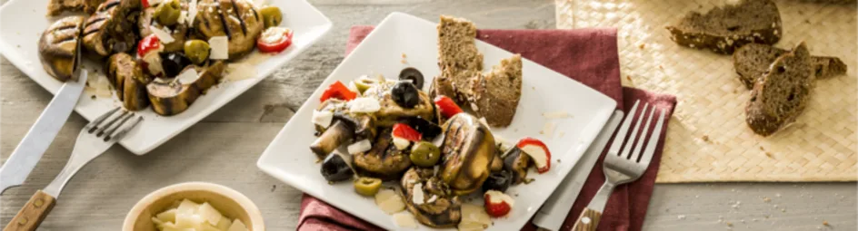 Gegrilde champignon antipasto salade
