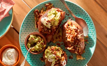 Gevulde zoete aardappel