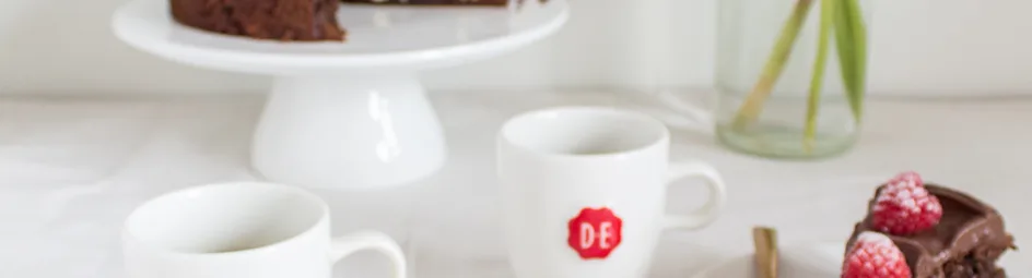 Brownietaartje met koffiefrosting