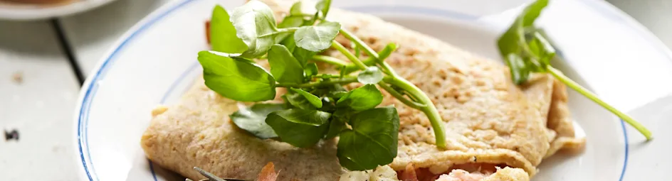 Galette Bretonne au artichaut et saumon