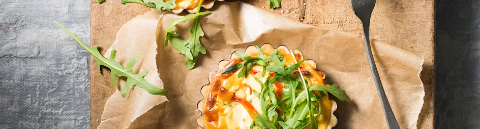 Paprikataartje met ricotta