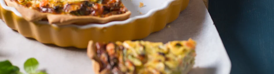Zalmquiche met dille
