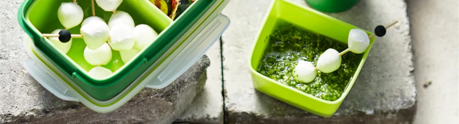 Gegrilde groentensalade met mozzarella