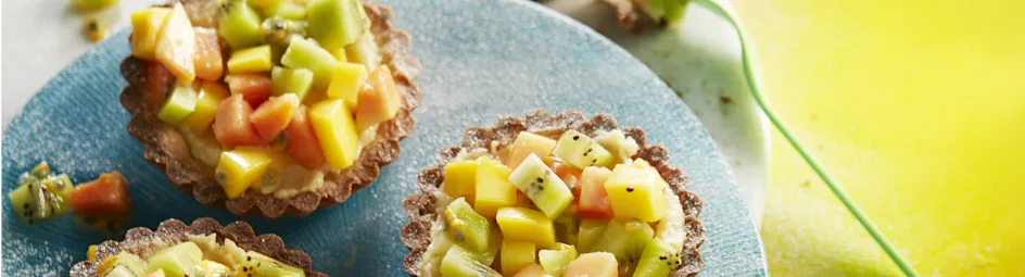 Tropische vruchtentaartjes