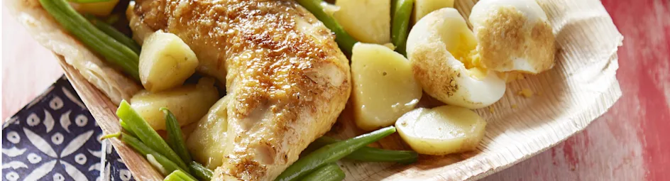 Huisgemaakte roti met kip