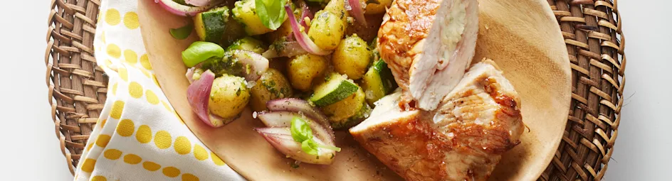 Krieltjespannetje met Italiaanse schnitzel