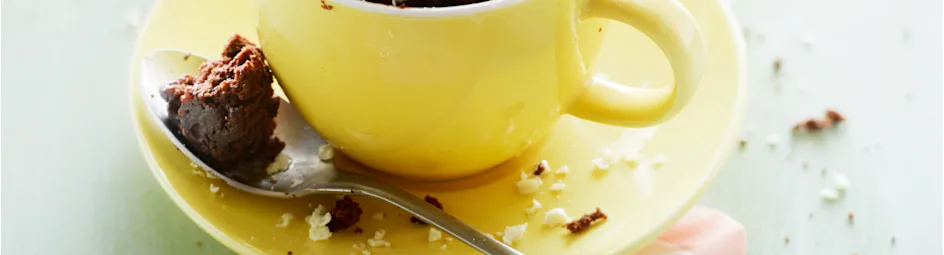 Chococake in een mok