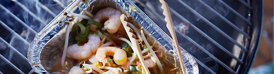 Oosterse garnalen met taugé