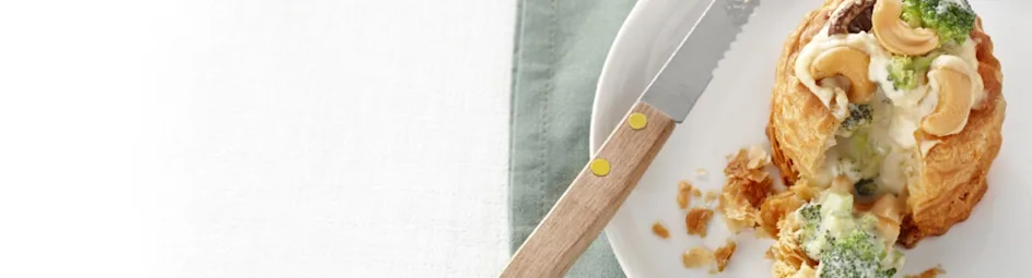 Groentepasteitje met kaas en noten