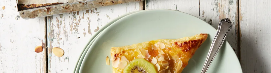 Kiwiflapjes met amandel