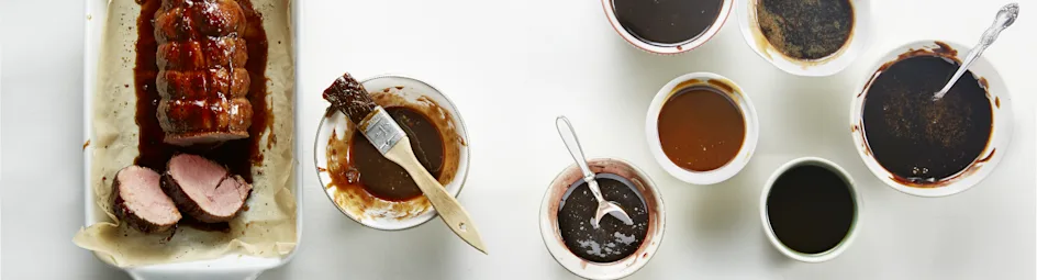 Geglaceerde varkensrollade