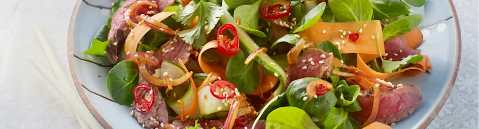 Thaise biefstuksalade