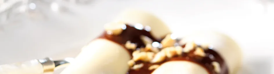 Cannelloni met zoete ricottavulling en chocoladesaus