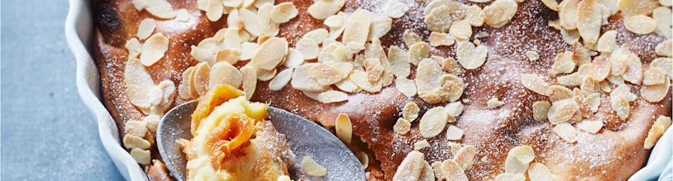 Abrikozenclafoutis met yoghurt