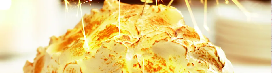 IJsbombe met sneeuw en sterren