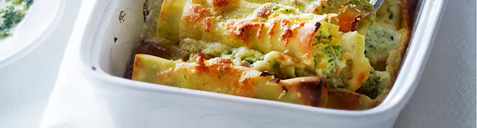 Cannelloni met basilicum-rozemarijnpesto