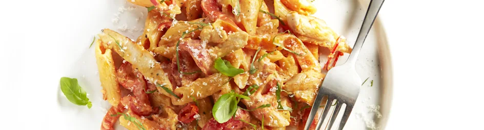 ‘One pot pasta' met kip