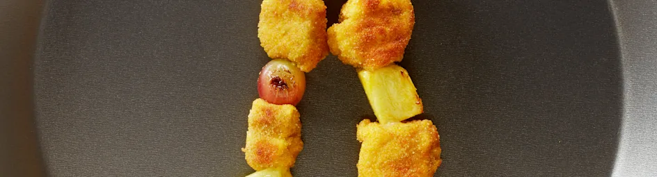 Kalkoen-fruitspiesjes