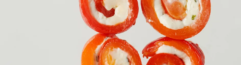 1000-klapper van gegrilde paprika