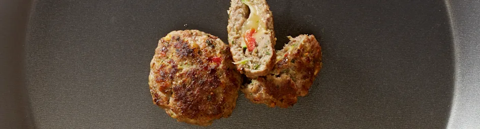 Gevulde pestoburgertjes