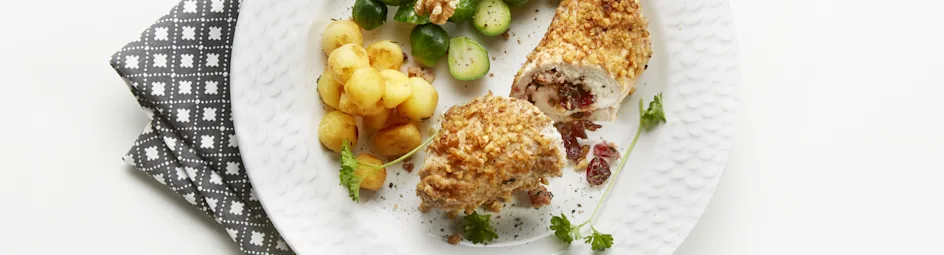 Gevulde kiprolletjes met cranberry's en kaneel