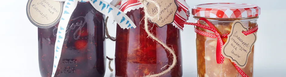 Appel-perenjam met amandel