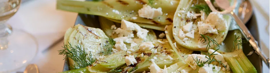 Geroosterde venkel met dille