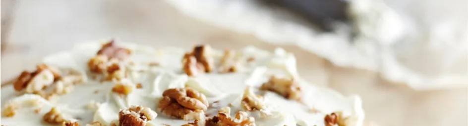 Worteltaart met vanillevulling