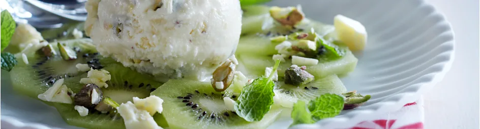 IJsdessert met kiwi