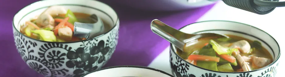 Thaise groentesoep uit de wok