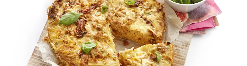 Spaghettitaart met tonijn