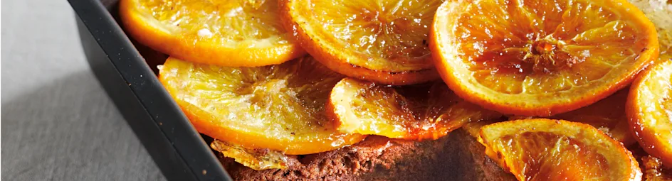 Chocoladetaart met pure chocolade en sinaasappel