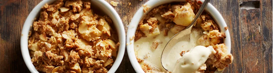 Kruidige appelspeculaascrumble