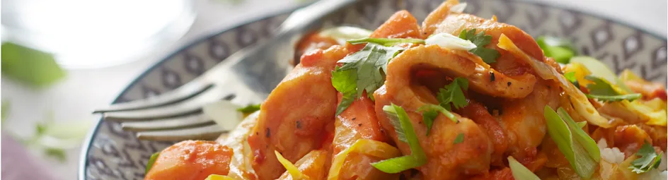 Curry met zoete aardappel