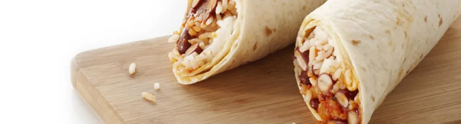 Burrito met spekjes en bonen