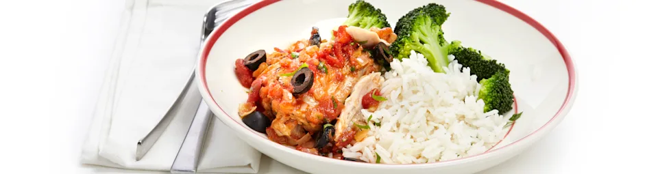 Kipkarbonade met olijven